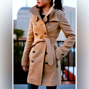 Burberry Brit Daylesmoore Wool Trench Coat